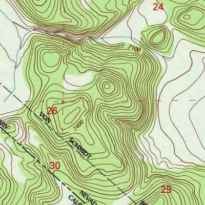 United States Geological Survey Cedar Hill, CA-NV (1994, 24000-Scale) digital map