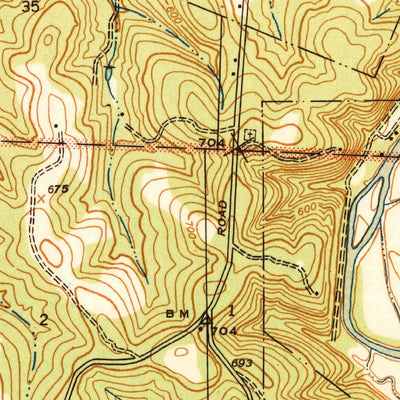 United States Geological Survey Cedar Hill, MO (1938, 24000-Scale) digital map