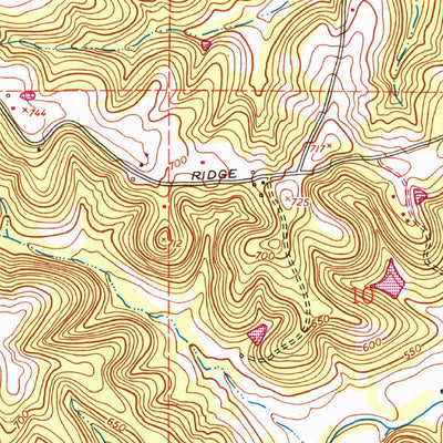 United States Geological Survey Cedar Hill, MO (1954, 24000-Scale) digital map