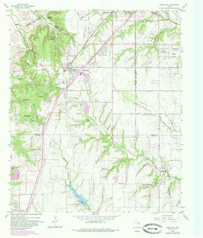 United States Geological Survey Cedar Hill, TX (1959, 24000-Scale) digital map