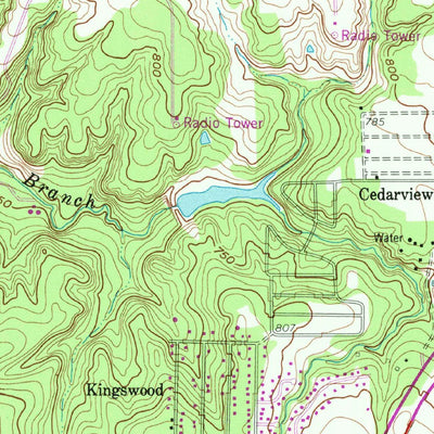 United States Geological Survey Cedar Hill, TX (1959, 24000-Scale) digital map