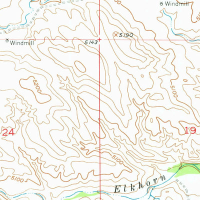 United States Geological Survey Cedar Hill, WY (1949, 24000-Scale) digital map