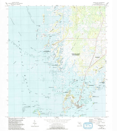 United States Geological Survey Cedar Key, FL (1955, 24000-Scale) digital map