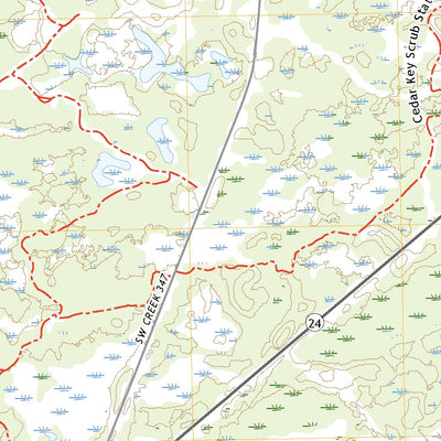 United States Geological Survey Cedar Key, FL (2021, 24000-Scale) digital map