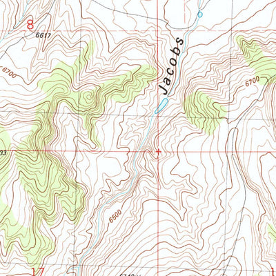 United States Geological Survey Cedar Knob, CO (1986, 24000-Scale) digital map