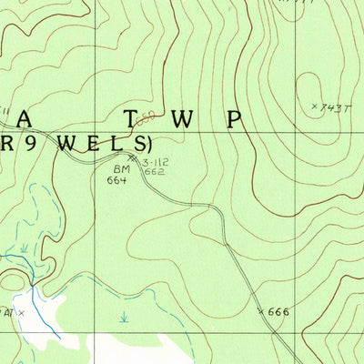 United States Geological Survey Cedar Lake, ME (1988, 24000-Scale) digital map