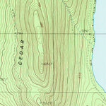 United States Geological Survey Cedar Lake, ME (1988, 24000-Scale) digital map