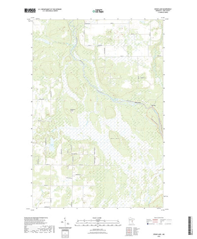 United States Geological Survey Cedar Lake, MN (2022, 24000-Scale) digital map