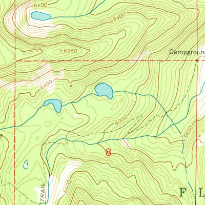 United States Geological Survey Cedar Lake, MT (1965, 24000-Scale) digital map
