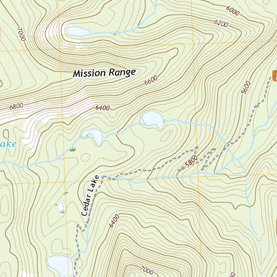 United States Geological Survey Cedar Lake, MT (2020, 24000-Scale) digital map