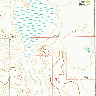 United States Geological Survey Cedar Lake, ND (1973, 24000-Scale) digital map