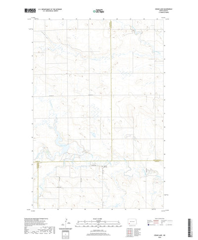 United States Geological Survey Cedar Lake, ND (2020, 24000-Scale) digital map