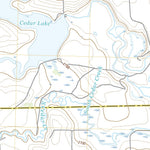United States Geological Survey Cedar Lake, ND (2020, 24000-Scale) digital map