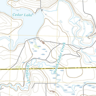 United States Geological Survey Cedar Lake, ND (2020, 24000-Scale) digital map