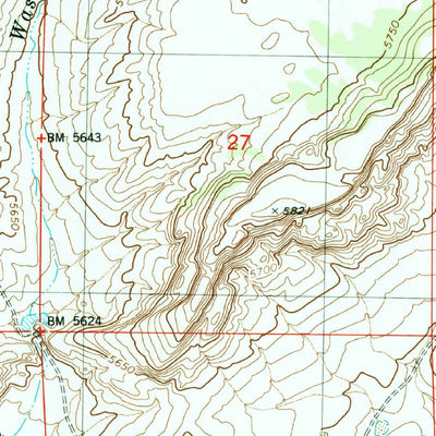 United States Geological Survey Cedar Lake Wash, AZ (1979, 24000-Scale) digital map