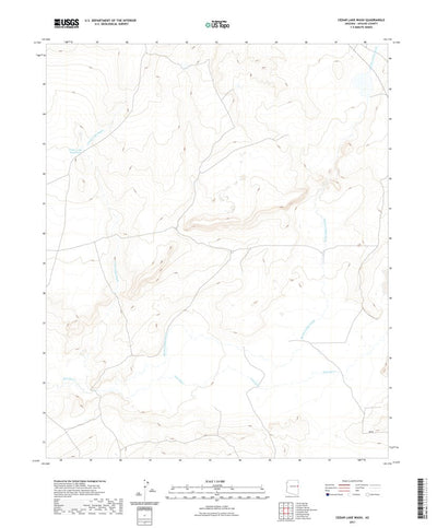 United States Geological Survey Cedar Lake Wash, AZ (2021, 24000-Scale) digital map