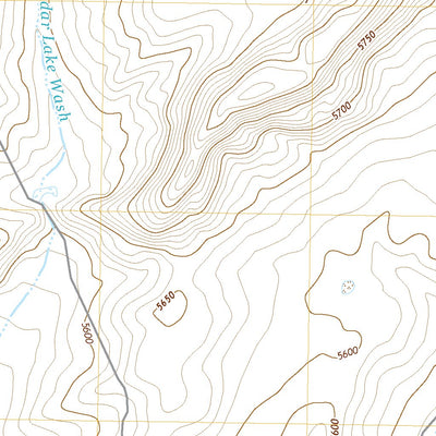 United States Geological Survey Cedar Lake Wash, AZ (2021, 24000-Scale) digital map