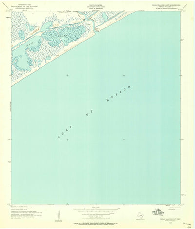 United States Geological Survey Cedar Lakes East, TX (1943, 24000-Scale) digital map