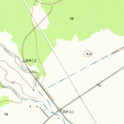 United States Geological Survey Cedar Lane NE, TX (1952, 24000-Scale) digital map