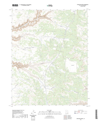 United States Geological Survey Cedar Mesa North, UT (2023, 24000-Scale) digital map