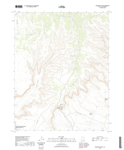 United States Geological Survey Cedar Mesa South, UT (2020, 24000-Scale) digital map