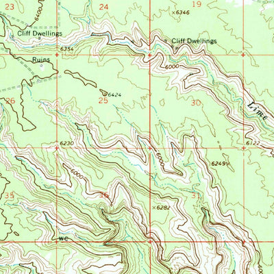 United States Geological Survey Cedar Mesa, UT (1963, 62500-Scale) digital map