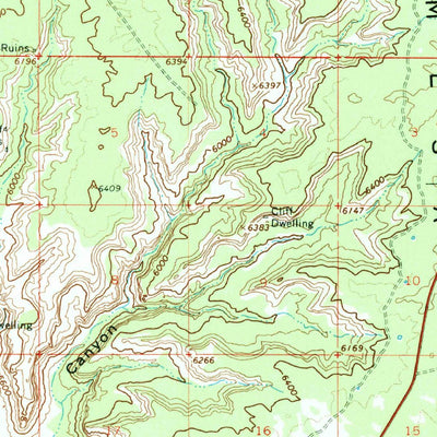 United States Geological Survey Cedar Mesa, UT (1963, 62500-Scale) digital map