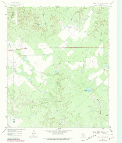 United States Geological Survey Cedar Mountain, TX (1967, 24000-Scale) digital map