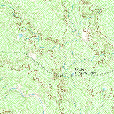 United States Geological Survey Cedar Mountain, TX (1967, 24000-Scale) digital map
