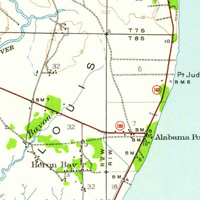 United States Geological Survey Cedar Point, AL (1941, 62500-Scale) digital map