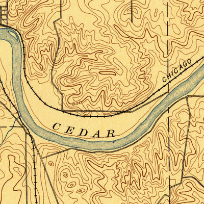 United States Geological Survey Cedar Rapids, IA (1887, 62500-Scale) digital map