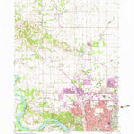 United States Geological Survey Cedar Rapids North, IA (1967, 24000-Scale) digital map