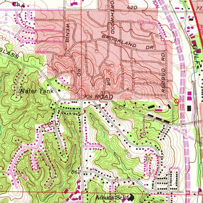 United States Geological Survey Cedar Rapids North, IA (1967, 24000-Scale) digital map