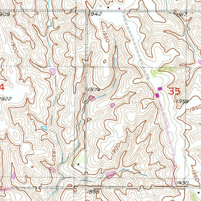 United States Geological Survey Cedar Rapids SE, NE (1954, 24000-Scale) digital map