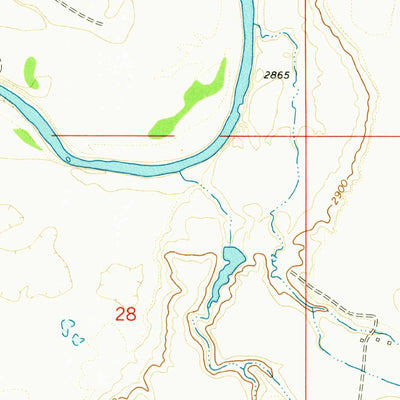 United States Geological Survey Cedar Ridge, ND (1973, 24000-Scale) digital map