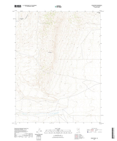 United States Geological Survey Cedar Ridge, NV (2021, 24000-Scale) digital map