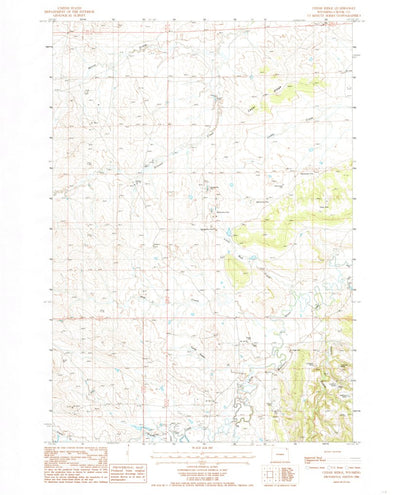 United States Geological Survey Cedar Ridge, WY (1984, 24000-Scale) digital map