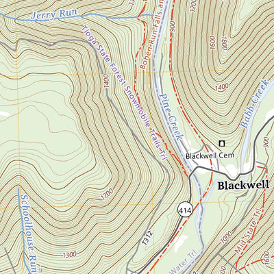 United States Geological Survey Cedar Run, PA (2023, 24000-Scale) digital map