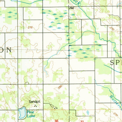 United States Geological Survey Cedar Springs, MI (1986, 100000-Scale) digital map