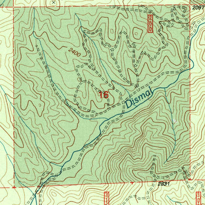 United States Geological Survey Cedar Springs Mountain, OR (1998, 24000-Scale) digital map