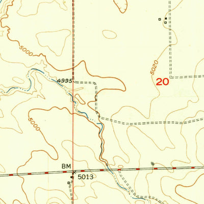 United States Geological Survey Cedar Top, WY (1950, 24000-Scale) digital map