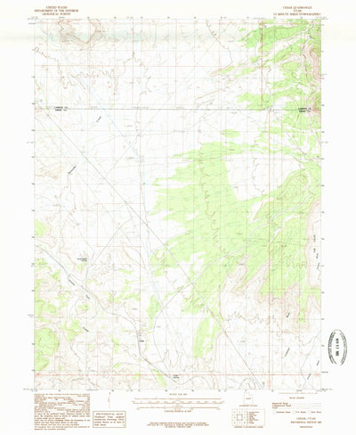 United States Geological Survey Cedar, UT (1985, 24000-Scale) digital map