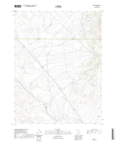 United States Geological Survey Cedar, UT (2023, 24000-Scale) digital map
