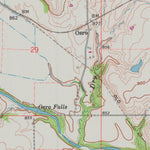 United States Geological Survey Cedar Vale East, KS (1962, 24000-Scale) digital map