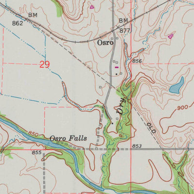 United States Geological Survey Cedar Vale East, KS (1962, 24000-Scale) digital map