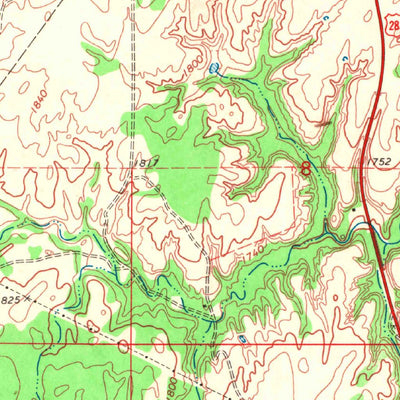 United States Geological Survey Cedardale, OK (1969, 24000-Scale) digital map