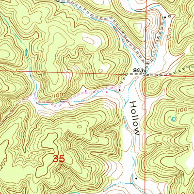 United States Geological Survey Cedargrove, MO (1951, 24000-Scale) digital map