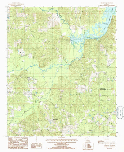 United States Geological Survey Cedarton, LA (1985, 24000-Scale) digital map