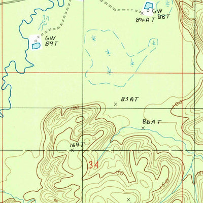 United States Geological Survey Cedarton, LA (1985, 24000-Scale) digital map