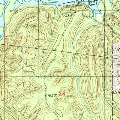United States Geological Survey Cedarton, LA (1985, 24000-Scale) digital map